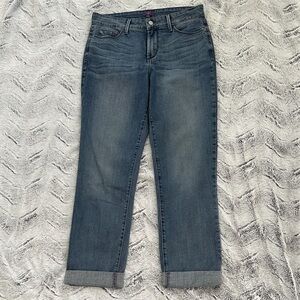 NYDJ Cuffed Ankle Jeans in Classic Blue